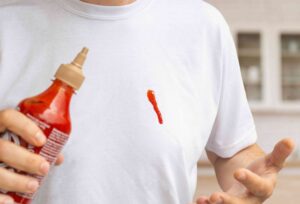 How to Get Hot Sauce Out of Clothes